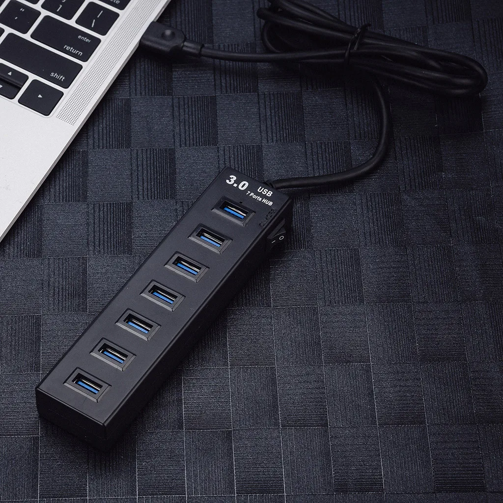 USB3.0 концентратор зарядки 7 портов проводной супер скорость 5 Гбит/с с