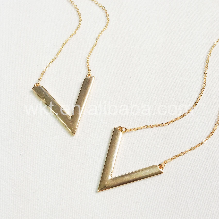 Женское ожерелье с V образной подвеской модное Ювелирное Украшение в подарок