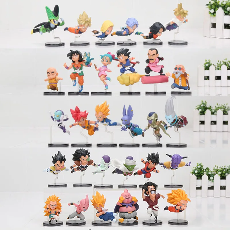5 комплектов, аниме Dragon ball Z фигурка DBZ, мужские трусы с рисунками, сын Гоку Гохан, Супер saiyan Juguetes Brinquedos Dolls