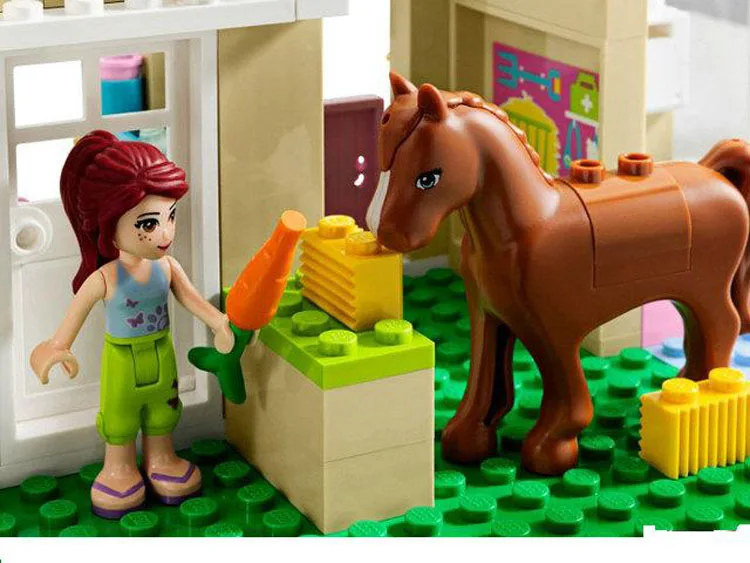 Construccion AMIGOS heartlake аэроклуба pet больницы ансамбль de Juguetes educativos los ladrillos Para Las ninas |