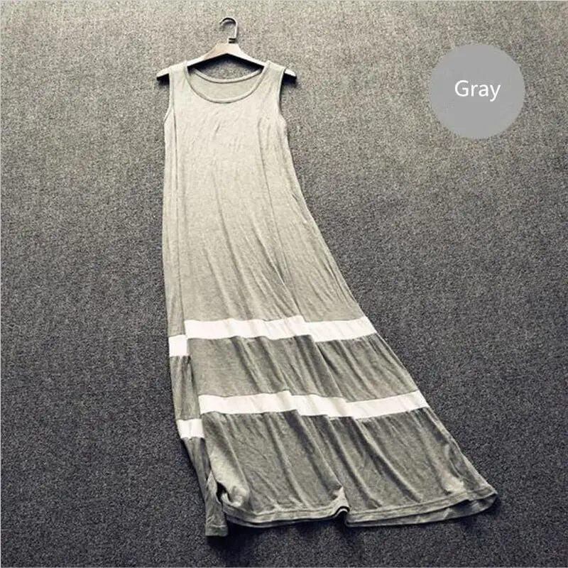 Женское Хлопковое платье с круглым вырезом черное серое темно синее красное