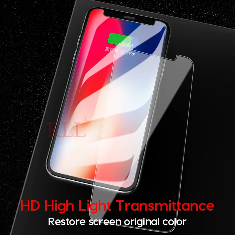 9H 2.5D Закаленное стекло для iPhone X Xs Max Xr Защита экрана 6 6s 7 8 Plus 4S 5 5S SE Премиум