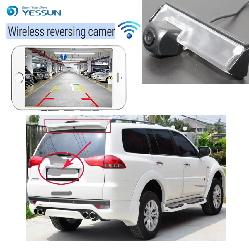 YESSUN car new hd wireless rear camera for Mitsubishi Montero Sport 2008~2015 for Mitsubishi Nativa 2008~2015