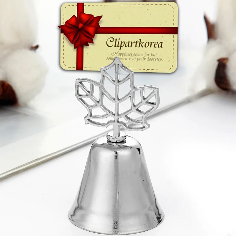 50PCS Silver Bell Place Card Holder/Photo Holder Wedding Table Decoration Favors | Дом и сад