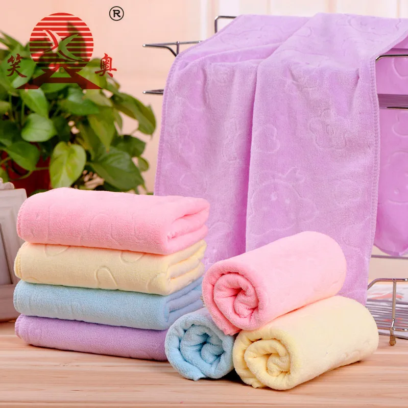 

Microfiber Towel 35X75CM No Fading No Lint Kitchen Clean Absorbent Water Absorption Embossed Towel Bath Towels