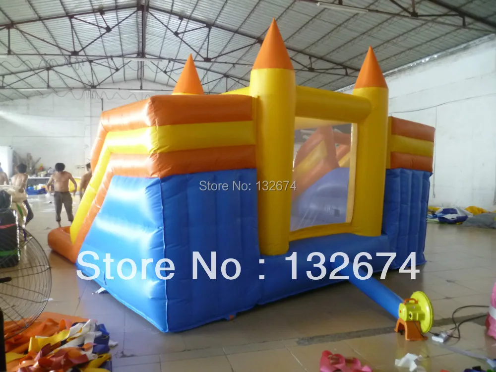 Коммерческие детские мини надувные водные горки с бассейном дешевые для