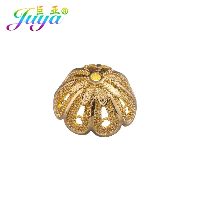 5 Pieces Gold Кисточки ручной работы, ювелирные изделия, компоненты для женщин, сделай сам, бисер для изготовления ювелирных изделий, торговля, креативные короны, бусины, колпачки, аксессуары, поставки - Цвет: 5 Pieces Gold