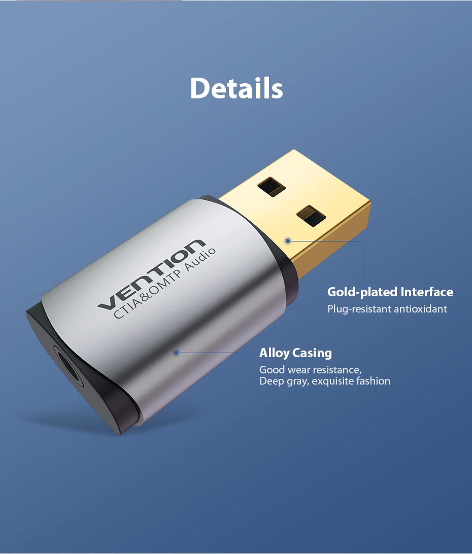 Vention внешняя звуковая карта USB 2-в-1 3,5 мм USB адаптер аудио Интерфейс для вставные наушники кабель компьютер звуковая карта с интерфейсом USB