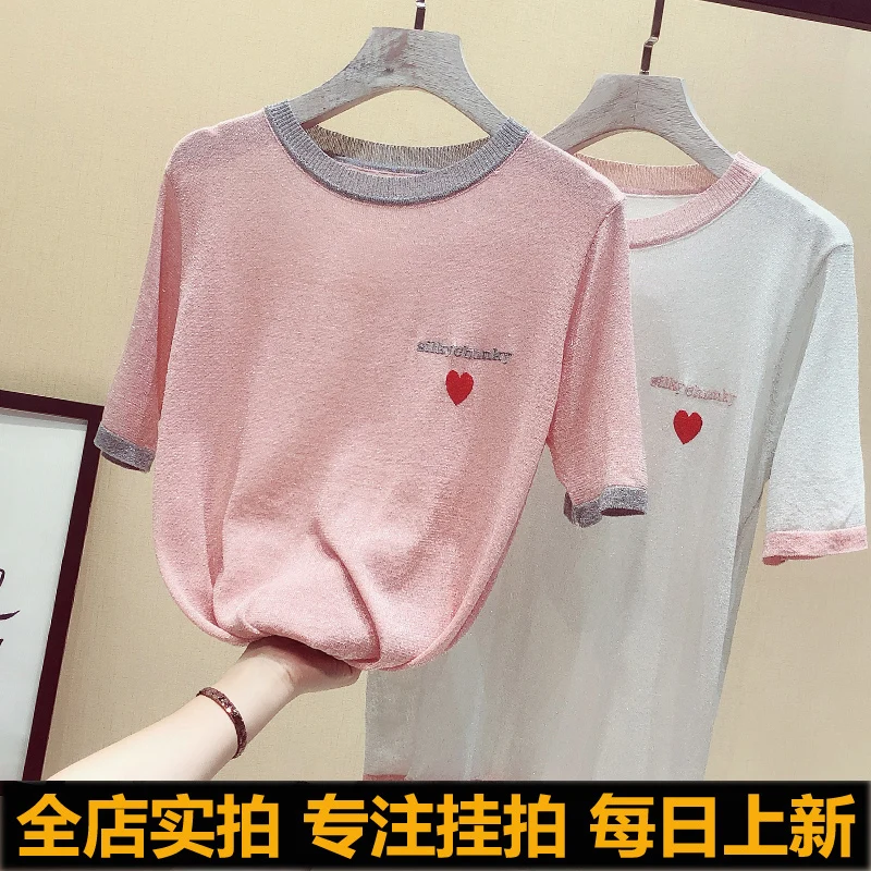 PADEGAO/2018 Новый Harajuku любовь печатных Для женщин футболки Повседневное летние шорты