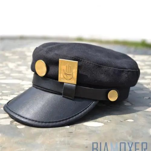 Bimaoxer аниме JoJo's Необычные Приключения Jotaro Kujo Joseph армейская Военная JOJO шапка+ значок анимация вокруг