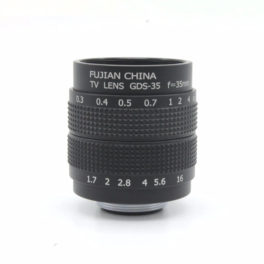 Объектив камеры fujian CCTVcamera 35 мм f1.7 объектив с креплением для Olympus canon fuji nikon Sony NEX 5 3 7