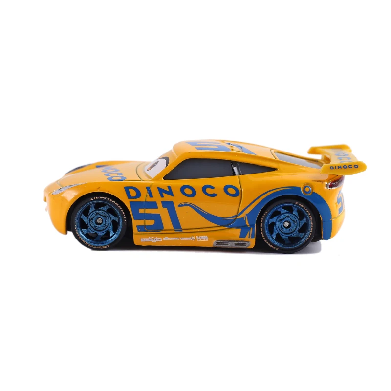 Disney Pixar Cars 3 2 Dinoco Cruz Ramirez & Jackson Storm Metal Diecast Toy Car 1:55 Lightning McQueen абсолютно новый в