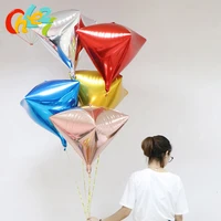 new 24 inch 3d diamond foil balloons inflatable wedding decoration helium air balloon birthday parties diamondz balloon supplies