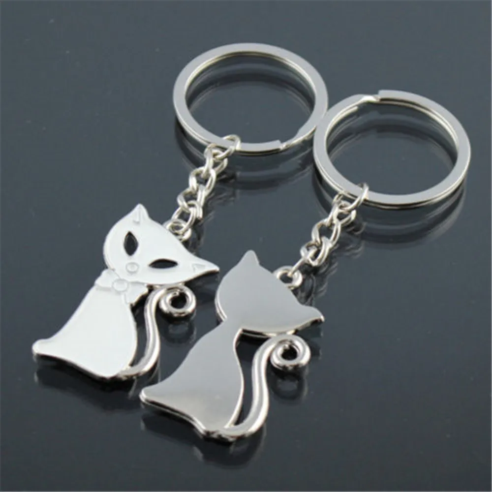 Пара кошек медведей брелок для влюбленных детей милые животные сумка автомобиля