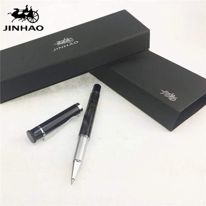 1 шт./лот JINHAO Y3 Ручка роллер серая ручка серебряный зажим Kawaii Caneta Материал Эсколар