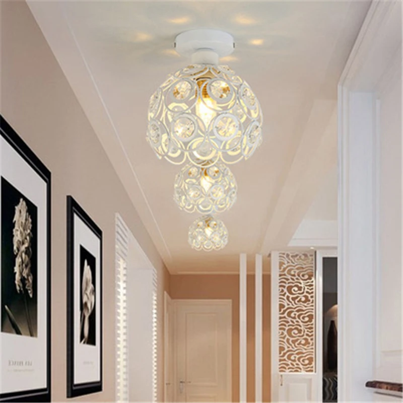 E27 креативная Хрустальная аллея потолочная лампа комната потолочный светильник