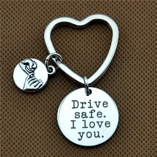 Для my love keychain.gif t для жены. Драйв безопасный брелок. Подарок бойфренда. Всегда