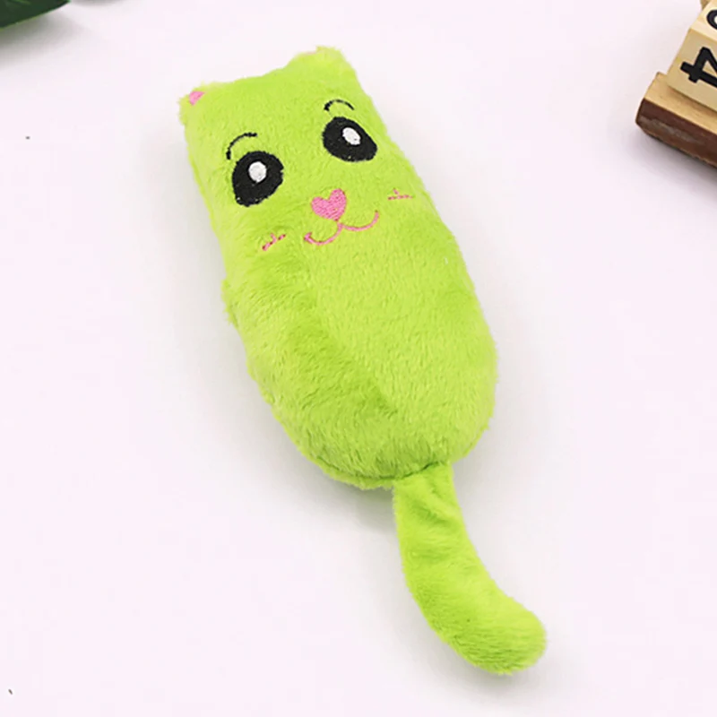 green 1 шт. плюшевая игрушка домашнего питомца для собаки кошки кошачий палец пункт щенок игрушка с писком для домашних животных игрушки для кошек «могучий тигр» свинья Забавные Игрушки для маленьких собак 35 - Цвет: green