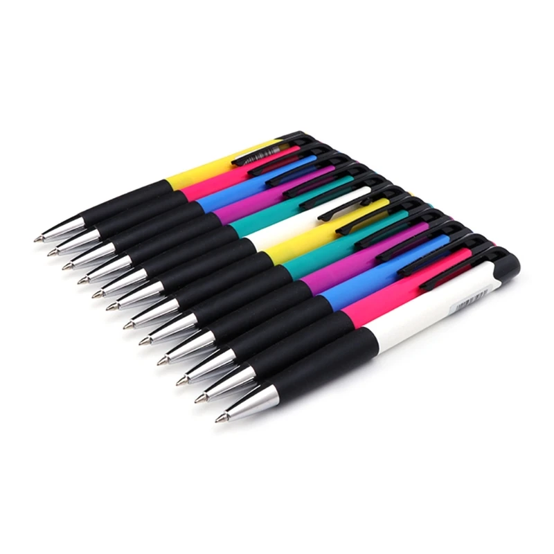 12 шт. шариковая ручка с синими чернилами 0 7 мм | Канцтовары для офиса и дома