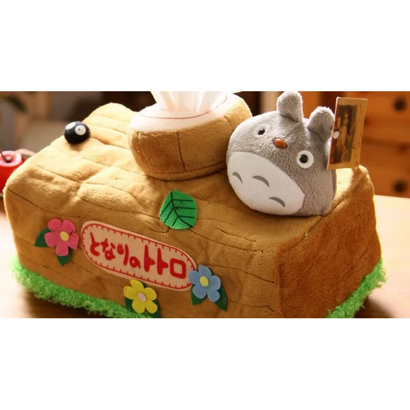 Totoro плюшевая кукла игрушка коробка для салфеток японское аниме шиншиллы извлечение товар для быта офисный стол автомобиль украшения дети девочка подарок