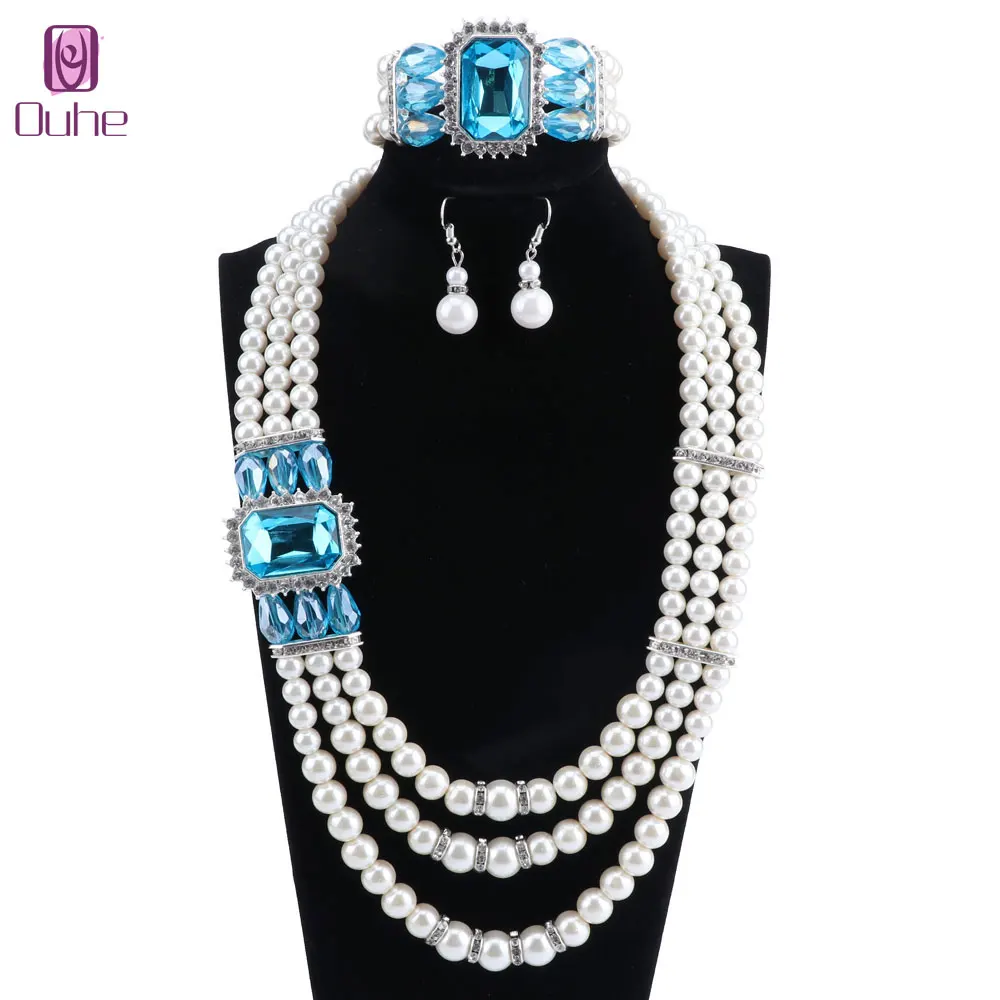 Женский комплект из колье и серёг 3 слоя|Ювелирные наборы| |