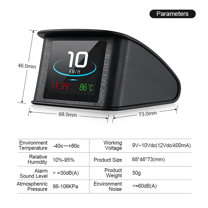 AWESAFE HUD OBD2 Head Up Дисплей автомобиль Smart Digital Скорость проектор Авто бортовой
