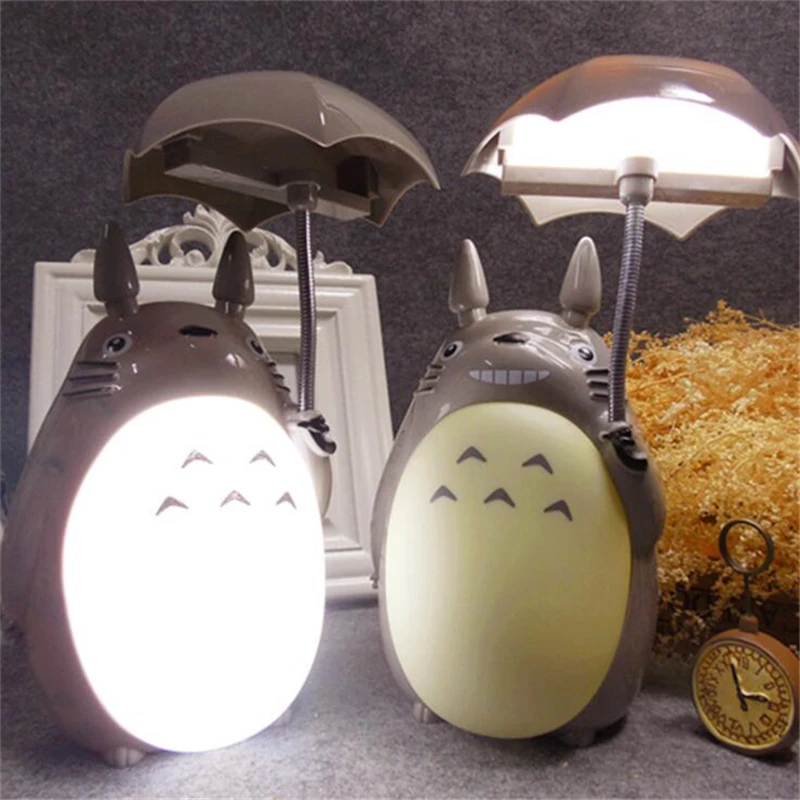 Большой размер Тоторо ночной Светильник перезаряжаемый kawaii Baby luces мультяшный Ночной светильник для чтения прикроватная лампа украшение дома