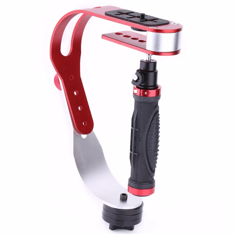 Ручной Стабилизатор для цифровой камеры Gopro DSLR SLR Sport DV de camera Универсальный красный с уровнем