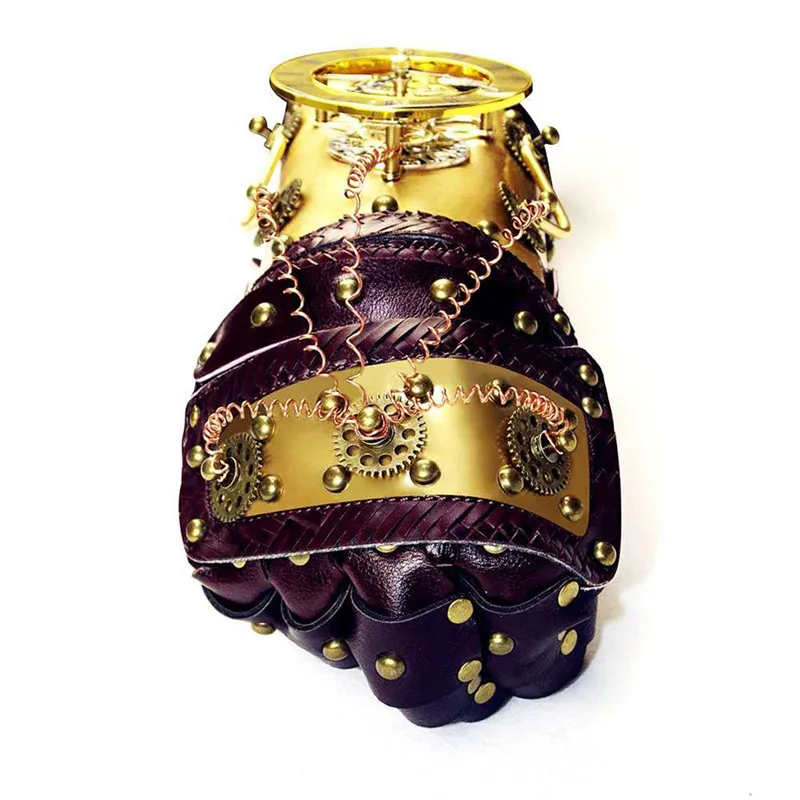 Новый панк перчатки костюм в стиле стимпанк для косплея из искусственной кожи