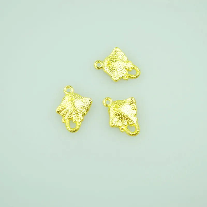 Модные подвески manta ray 25 шт./лот из сплава золотого цвета подходят для кулонов и