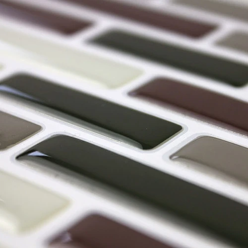 4Pcs Mosaic Self Adhesive Tile Wall Sticker Home Decor DIY 3D Pattern Kitchen Backsplash Stickers Mural Decals Vinyl | Дом и сад