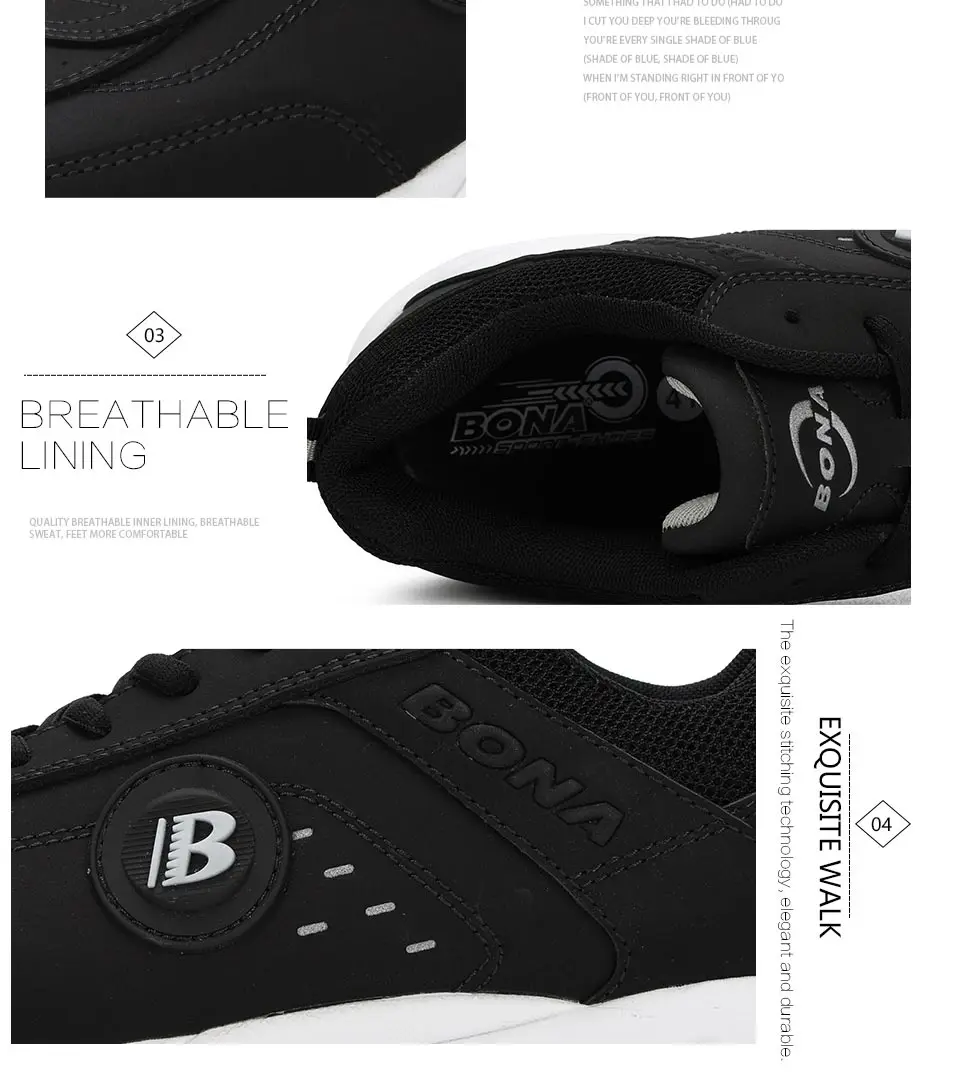 BONA/ Весенняя повседневная обувь; Мужская дышащая обувь; Tenis Masculino; обувь; zapatos hombre Sapatos; Уличная обувь; удобные мужские кроссовки