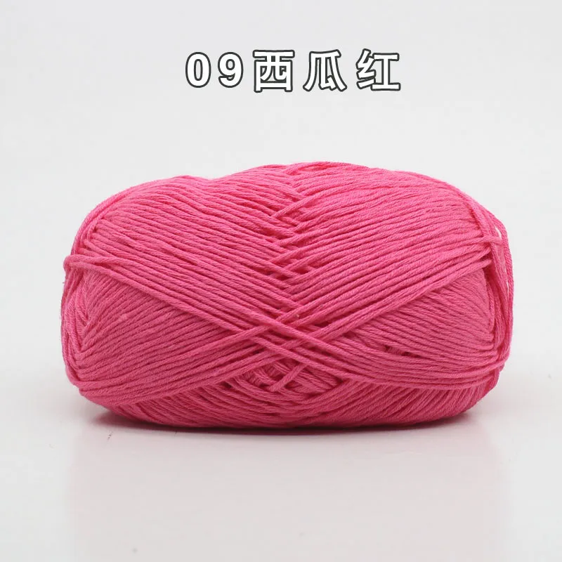 8ply хлопковая пряжа, теплая Детская Пряжа для ручного вязания, детское одеяло ручной вязки, мягкая пряжа для вязания крючком, приятная для кожи пряжа DIY - Цвет: 9