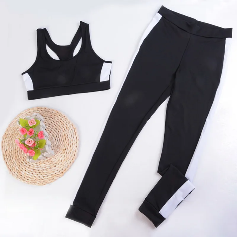 Комплект из 2 предметов сексуальный спортивный костюм в полоску с принтом