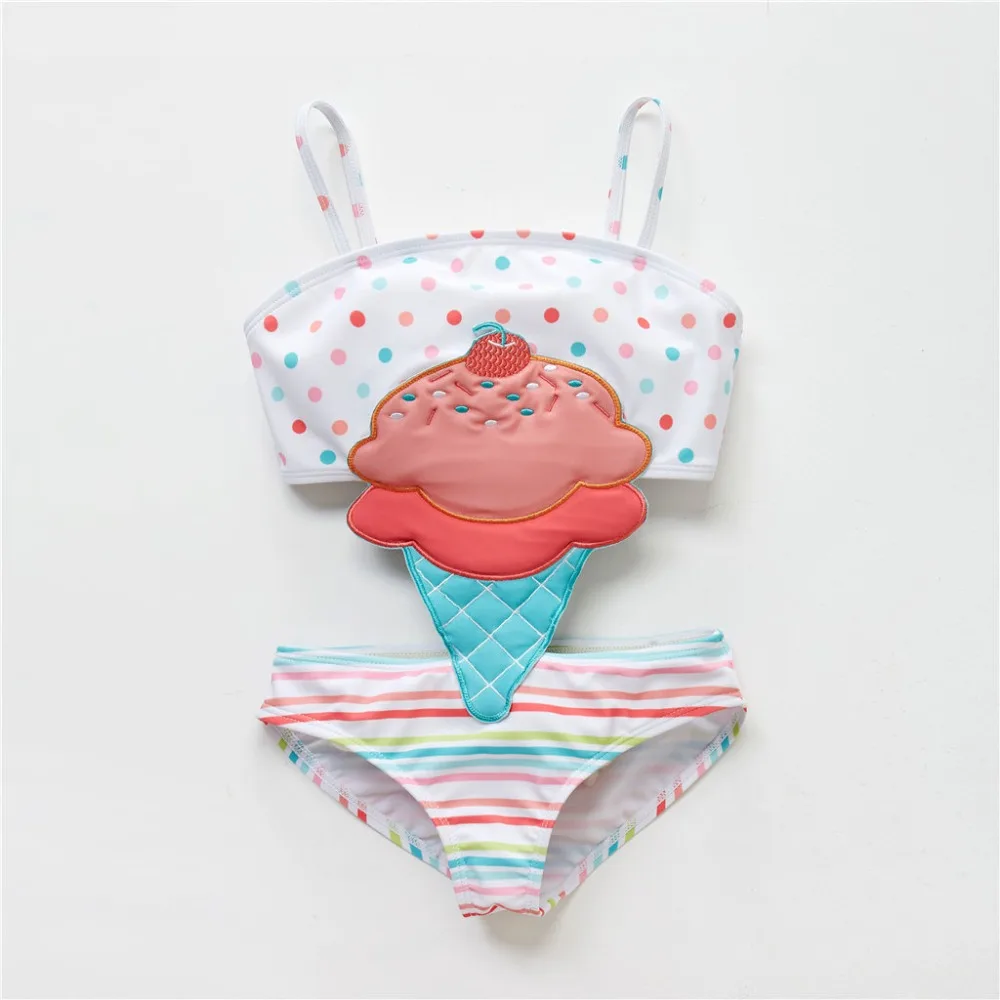 Купальные костюмы Бикини для новорожденных девочек милый купальный костюм с