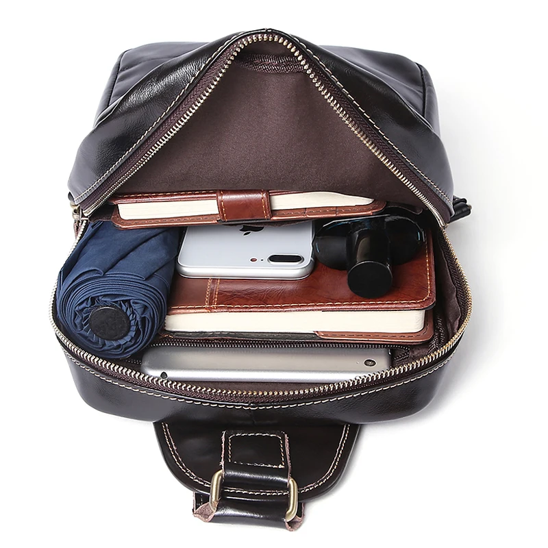 WESTAL Высокое качество Натуральная кожа Для мужчин повседневная сумка из