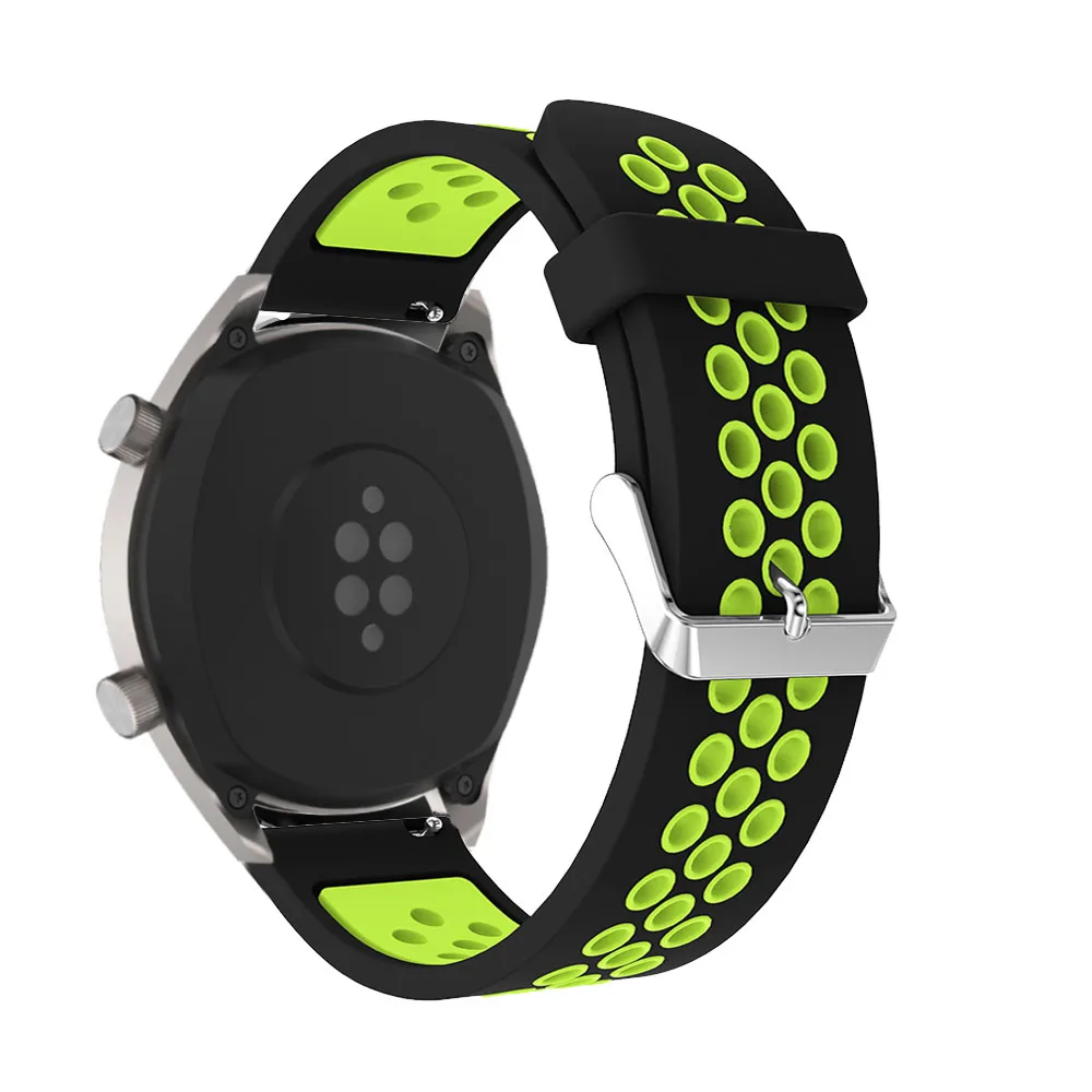 Ремешок силиконовый для наручных часов Huawei Watch GT сменный Браслет Samsung Gear S3 frontier