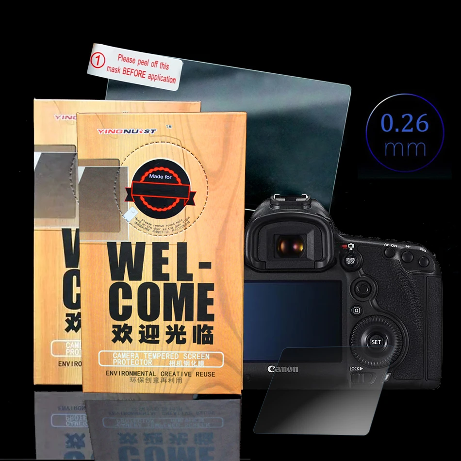 Оригинальный 3-дюймовый защитный экран из закаленного стекла для камеры Canon 7D