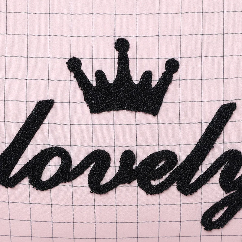 Большая подушка для кровати хлопковая мягкая спины с вышивкой большая поддержка