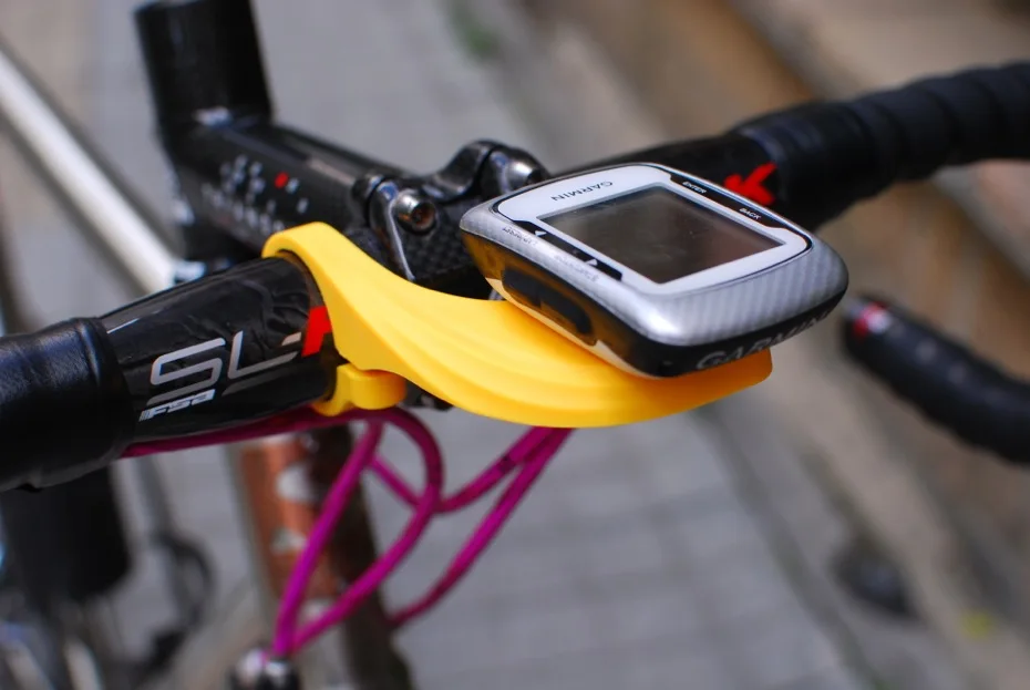 Цвет: желтый Велосипедный дорожный велосипед держатель для Garmin Edge 200 500 510 800 810 1000 компьютерный руль gps преобразования сиденья 25,4 мм/31,8 мм - Цвет: Цвет: желтый