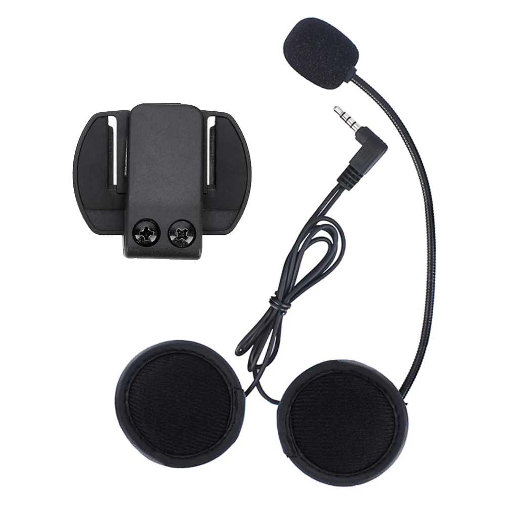 Аксессуары V6 V4 наушники с микрофоном и зажимом совместимы мотоциклетным шлемом
