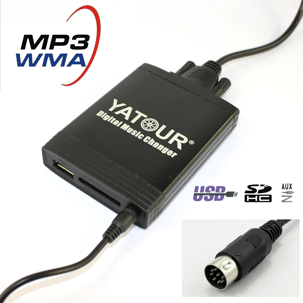 YATOUR цифровой музыки для смены Hyundai Sonata Tucson Santafe акцент Maxima/Kia Optima 8 pin MP3 USB SD AUX