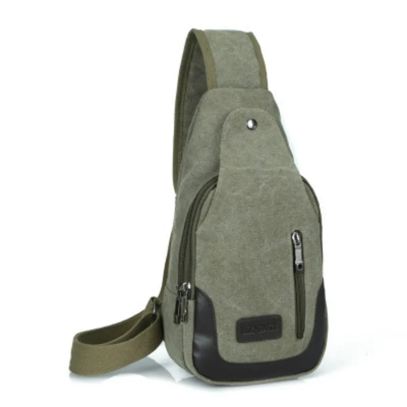 2019 Высококачественная Холщовая Сумка Мужская однотонная сумка на молнии