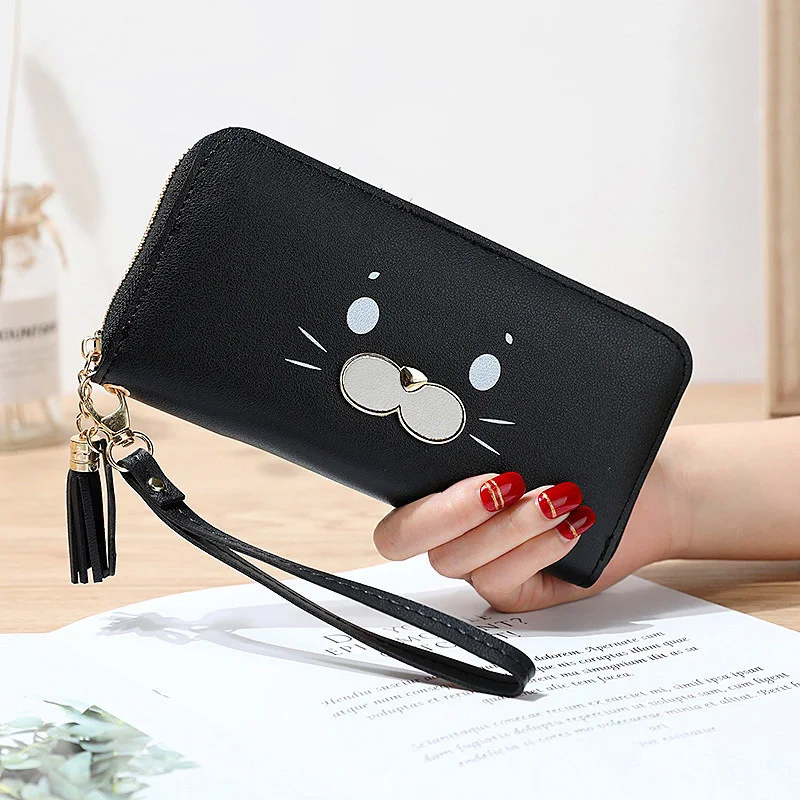 Модный женский клатч розовые кошельки с карманом для мобильного телефона