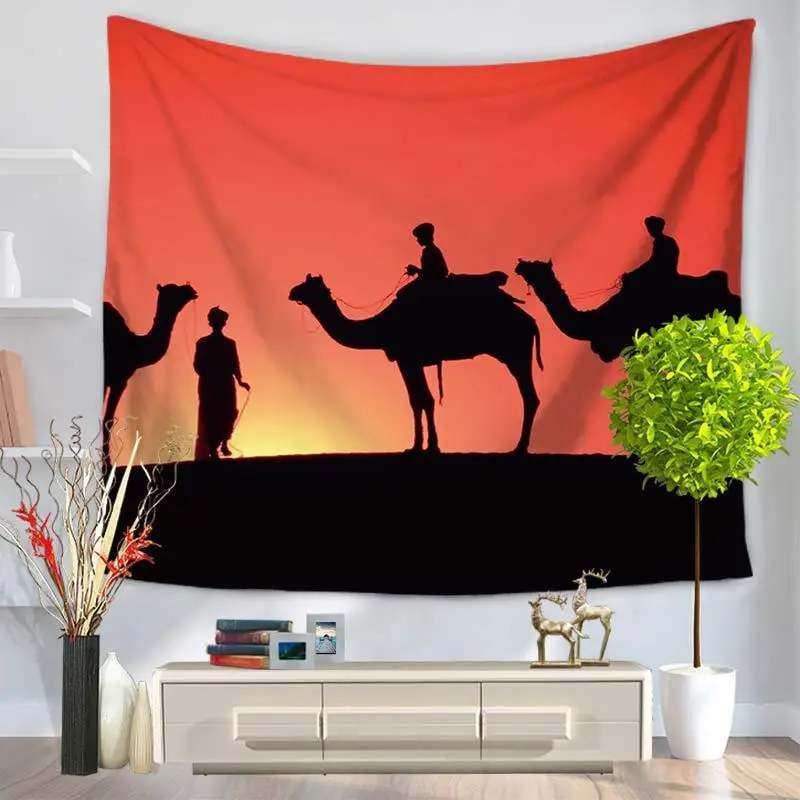 Camel гобелен настенный Boho покрывало пляжное полотенце Коврик для йоги одеяло