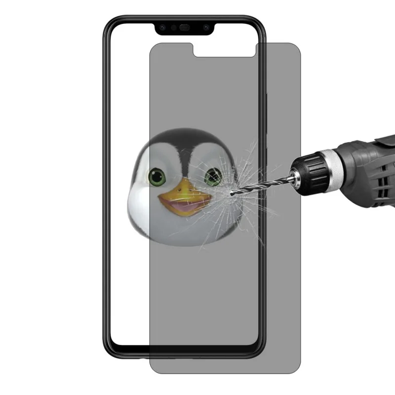 JGKK анти-шпионское закаленное стекло для Huawei P Смарт черный экран протектор плюс