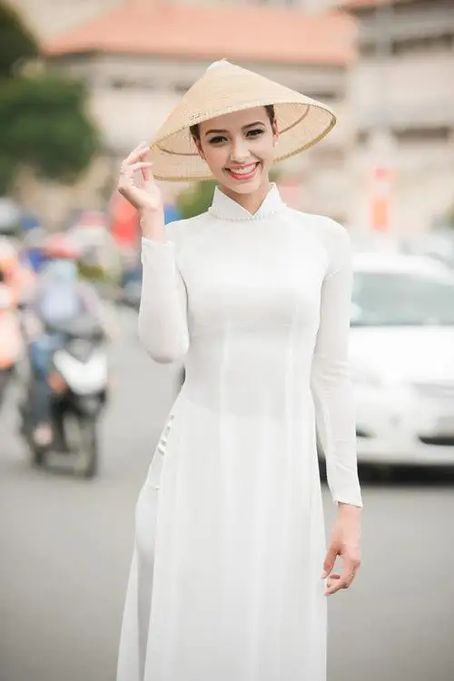 Белая женская традиционная одежда aodai вьетнамская Ao dai вьетнамские халаты и брюки