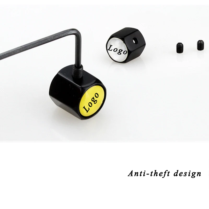 Колпачки для клапанов шин стайлинга автомобиля аксессуары крестового логотипа