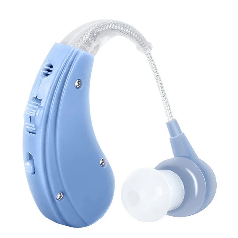blue color Русский склад, Cofoe перезаряжаемый BTE слуховой аппарат усилитель звука Регулируемые слуховые аппараты для пожилых людей/потери слуха - Цвет: blue color