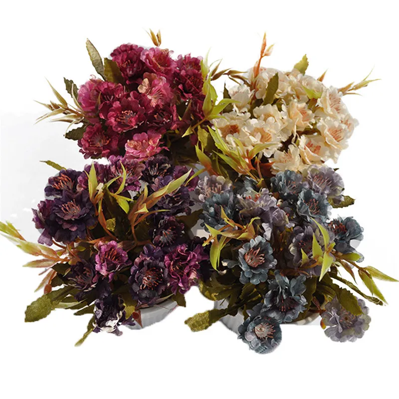 Европейский Стиль искусственная Хризантема домашнего декора ремесла Настольный